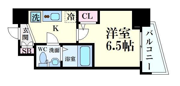 セレニテ天満橋アリアの物件間取画像