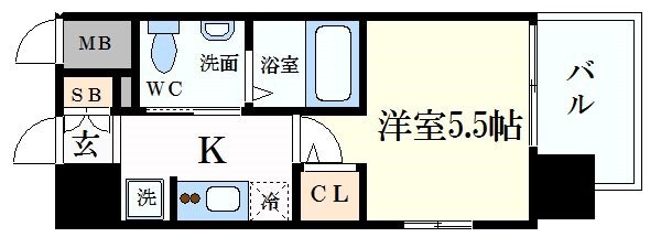 エスリード新大阪ＳＯＵＴＨの物件間取画像