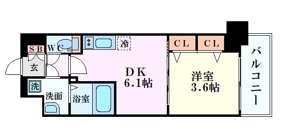 プレサンス天神橋筋六丁目ヴォワールの物件間取画像