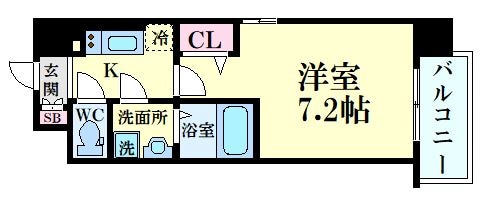 Attirant西三国の物件間取画像