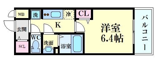 プレサンスDOMECITYコレーレの物件間取画像