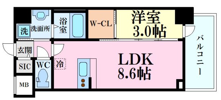 セレニテ江坂グランデの物件間取画像