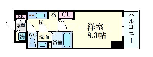 S-RESIDENCE江坂Lible（リーブル）の物件間取画像