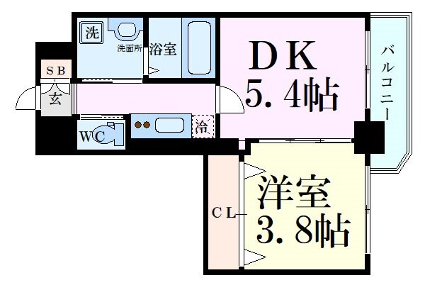 ファーストステージ江坂広芝町の物件間取画像