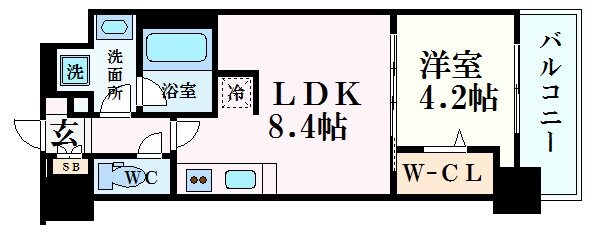 大阪駅 徒歩10分 10階の物件間取画像
