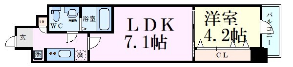 ファーストフィオーレ江坂公園の物件間取画像