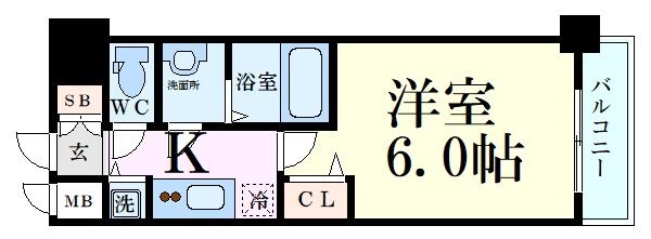 プレサンス野田阪神駅前ザ･プレミアムの物件間取画像