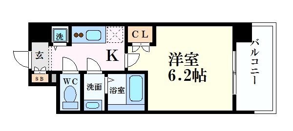 エス・キュート梅田東の物件間取画像