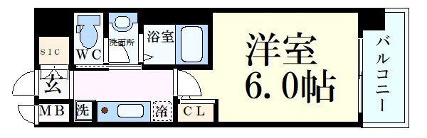 エステムコート梅田・茶屋町Ⅲネクスタの物件間取画像