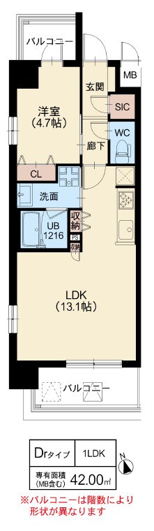 スプランディッドⅧの物件間取画像