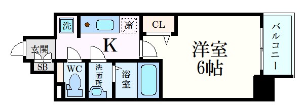 プレサンス野江内代ペルティエの物件間取画像