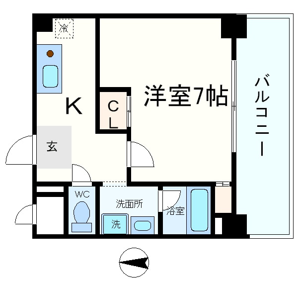 インペリアル靭本町の物件間取画像