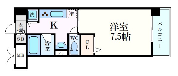 クローヴェーサウスタカハマの物件間取画像