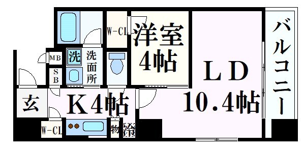 ゲートコート東三国の物件間取画像