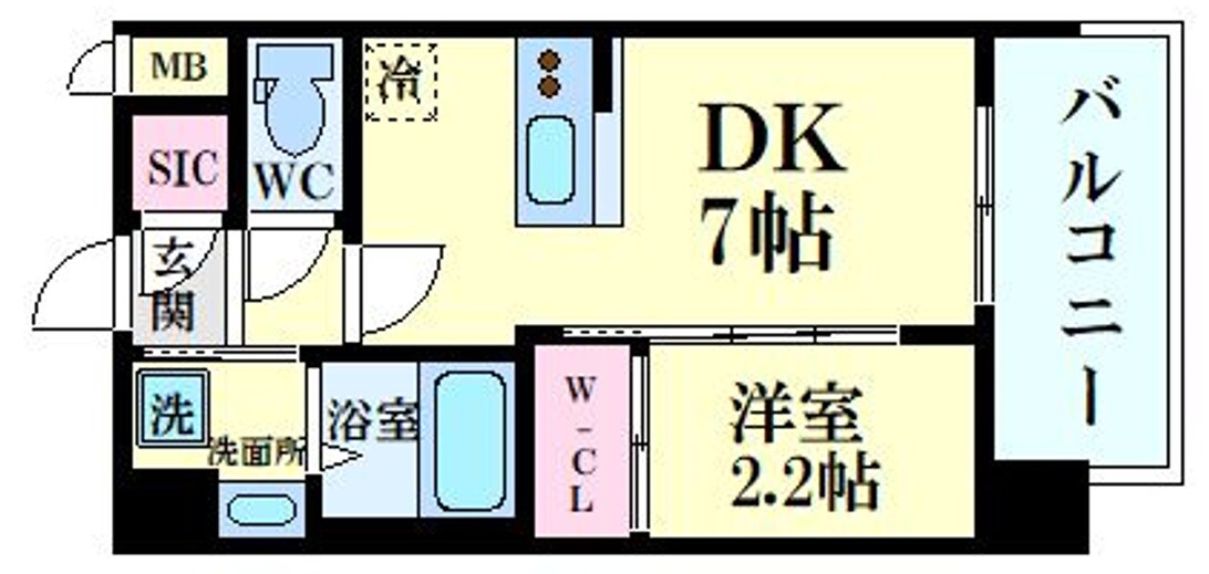 セレニテ十三ミラクの物件間取画像