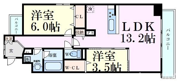 サンセール海老江の物件間取画像