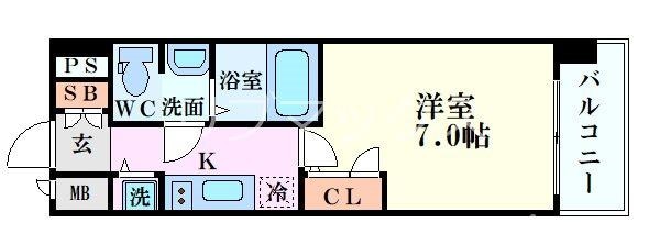 エスリード大阪城公園の物件間取画像