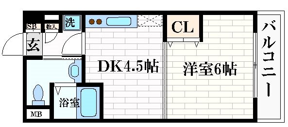 ドライバウム江坂の物件間取画像