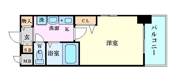 エスリード新梅田の物件間取画像