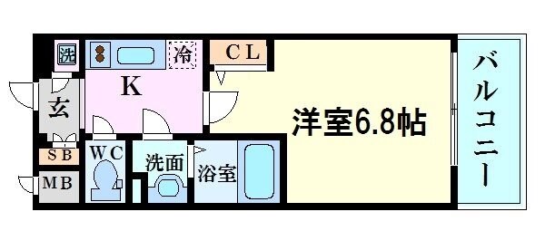 福島駅 徒歩8分 4階の物件間取画像