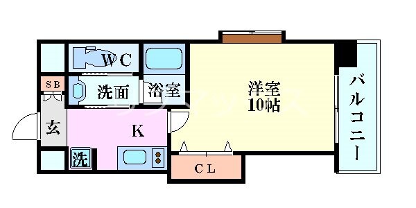 S-FORT江坂公園の物件間取画像