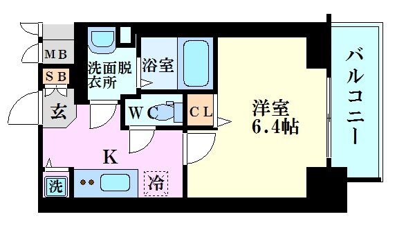 プレサンス南森町ライズの物件間取画像