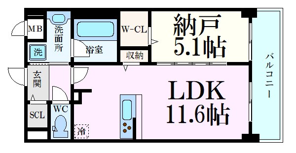 サンセール豊崎の物件間取画像