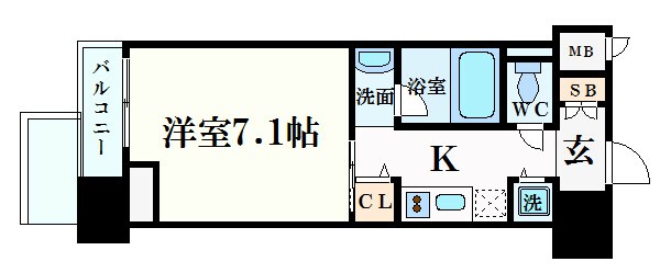 エイペックス梅田東Ⅱの物件間取画像