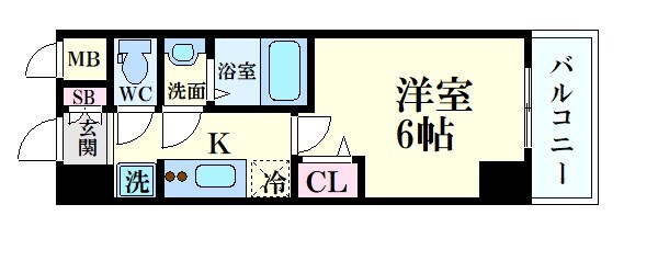 プレサンス福島吉野ミナージの物件間取画像