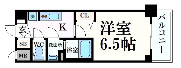 プレサンスOSAKA DOMECITYスクエアの物件間取画像