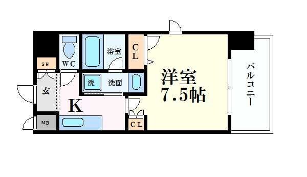 アスヴェル南森町の物件間取画像