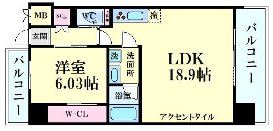 プレジオ新大阪EUROの物件間取画像