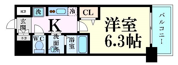 プレサンス新大阪イオリアの物件間取画像