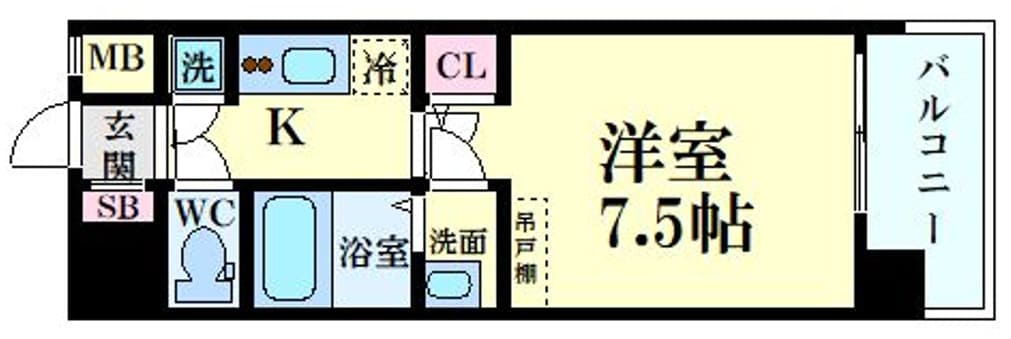 セレニテ東三国ミラクの物件間取画像