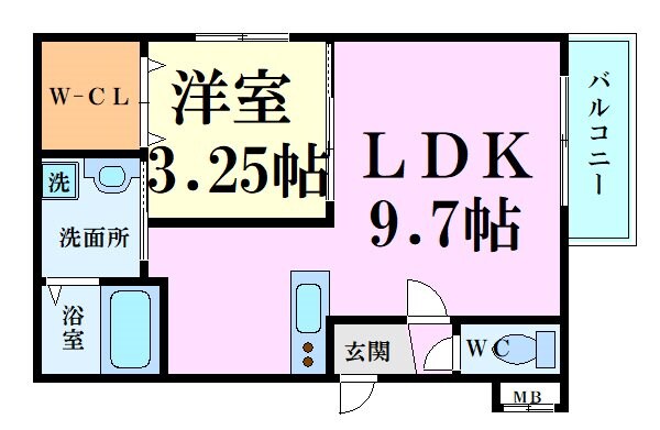 フェリオ江坂の物件間取画像