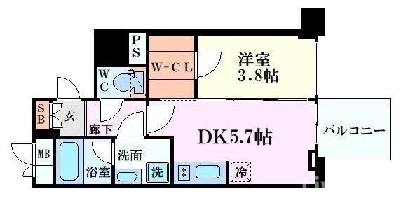 RISING Maison 本町橋(旧名称:レオンコンフォート本町橋)の物件間取画像