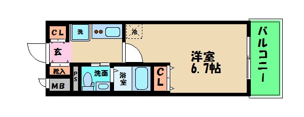 エステムコート梅田天神橋Ⅲアヴァンテの物件間取画像