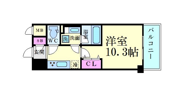 CALME高浜の物件間取画像