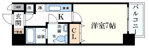 ラナップスクエア新大阪の物件間取画像