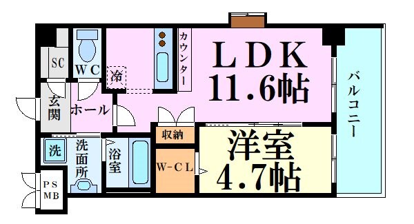 スプランディッド新大阪EASTの物件間取画像