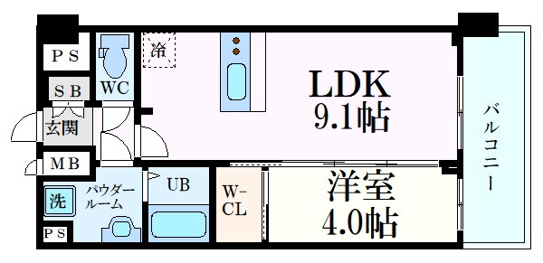 プレサンス庄内ブレイシスの物件間取画像