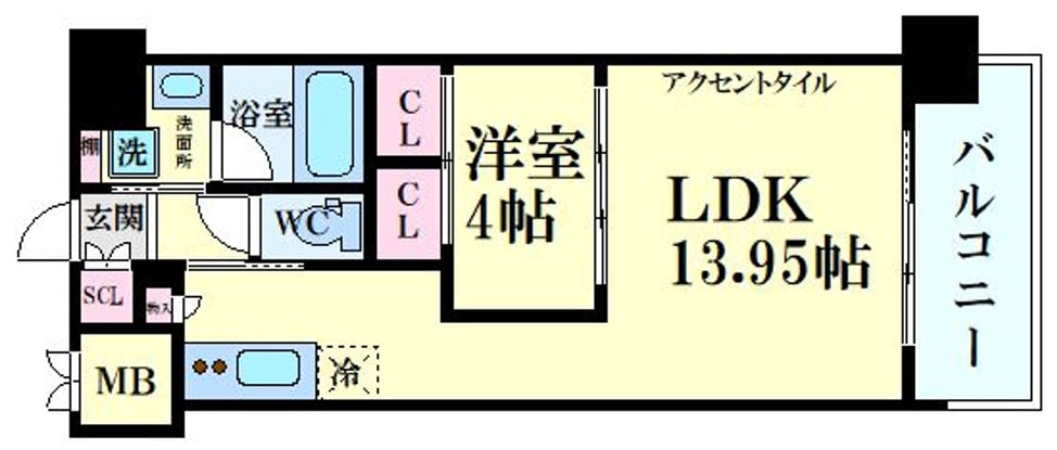 プレジオ新大阪EUROの物件間取画像