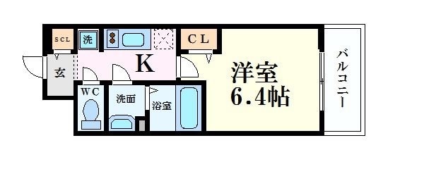 プレサンス梅田北ディアの物件間取画像