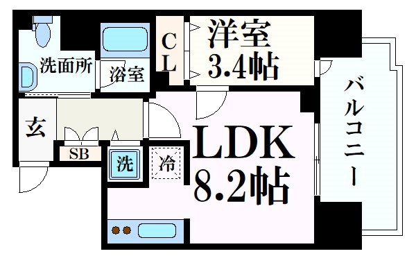 PHOENIX北堀江の物件間取画像