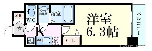 天満橋駅 徒歩5分 10階の物件間取画像