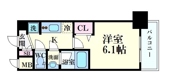 プレサンス東三国駅前グランクラスの物件間取画像