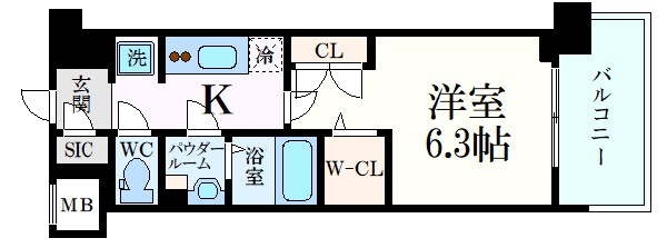 コンフォリア江坂江の木町Qの物件間取画像