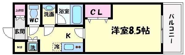 カルム千昇Ⅱの物件間取画像