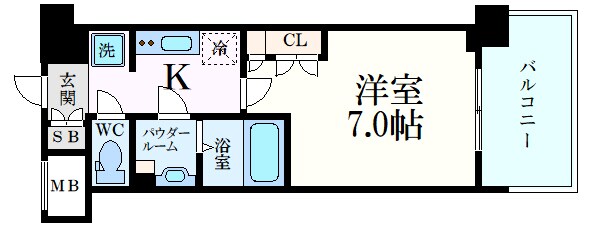 コンフォリア江坂江の木町Qの物件間取画像