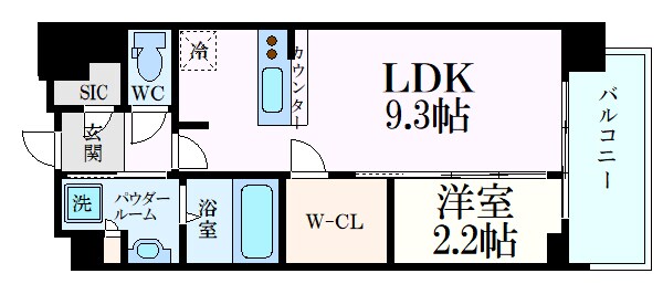 コンフォリア江坂江の木町Qの物件間取画像